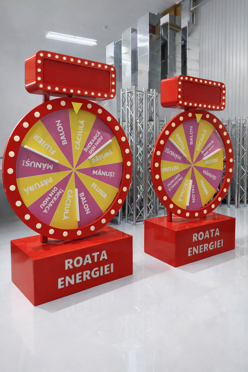 Prize wheel installation